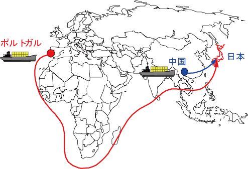 コルク粒は中国製です。
