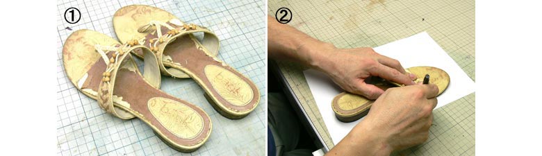 コルクインソール　ぞうり
