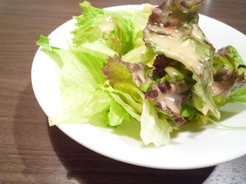 レストランゴロゼットのグリーンサラダ